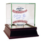 Signed HOF Logo Baseball + HOF 14 Inscription // Bobby Cox