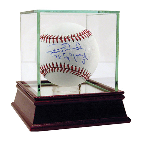 Signed MLB Baseball + 78 Cy Young Inscription // Ron Guidry