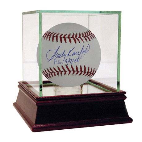 Signed MLB Baseball + PG 9/9/65 Inscription // Sandy Koufax