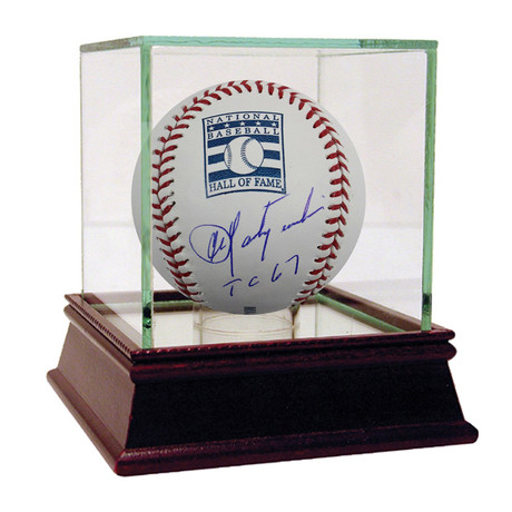 Signed Hall of Fame Logo Baseball // Carl Yastrzemski