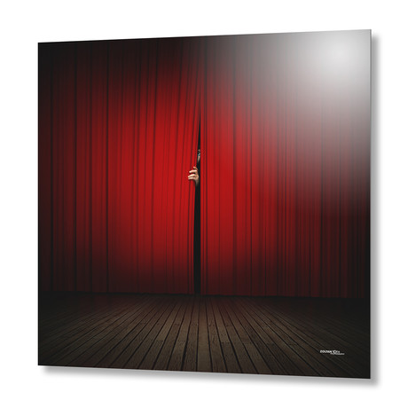 Behind the Curtain // Aluminum Print (16"W x 16"H x 1.5"D // Stretched Canvas)
