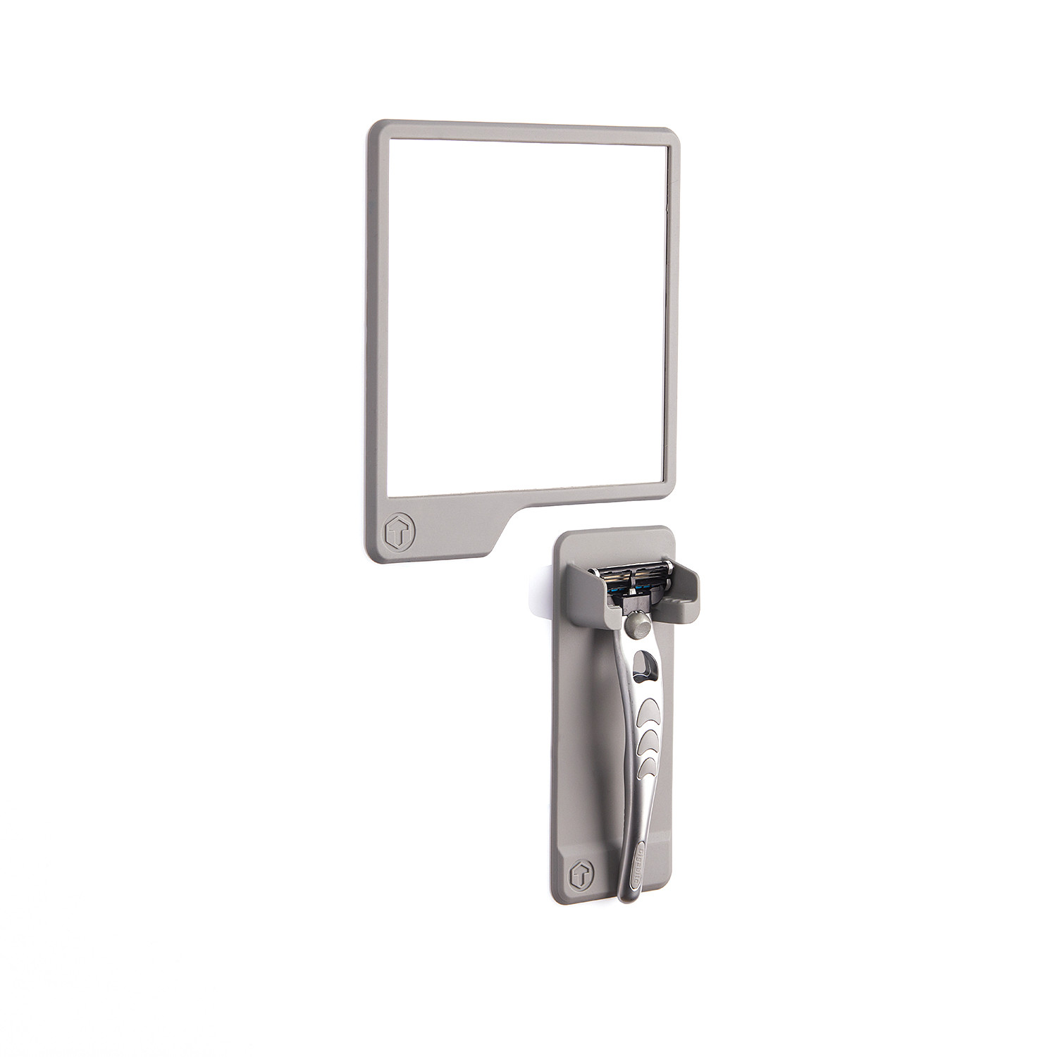 Razor Holder + Mirror Pack // Grey  Tooletries  Touch of Modern