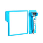 Razor Holder + Mirror Pack // Blue