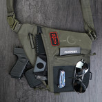Cache L1 // Stealth Side Bag // Right Shoulder (Titanium Green)