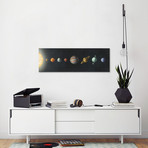 The Solar System // Black (36"W x 12"H x .75"D)