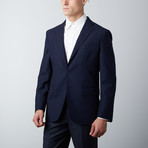 Tailored Fit Notch Lapel Wool Suit Jacket // Indigo (US: 46R)