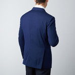 Tailored Fit Notch Lapel Wool Suit Jacket // Blue (US: 38R)