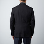 Peak Lapel Wool Suit Jacket // Black (US: 46R)
