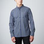 C.O.A. Woven Button-Up Shirt // Blue (M)
