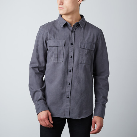 Euclid Button-Up Shirt // Slate (S)