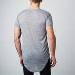 Adams Longline Curved Tee // Heather Grey (XL)