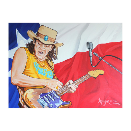 Stevie Ray Vaughn // Exclusive Autographed Print
