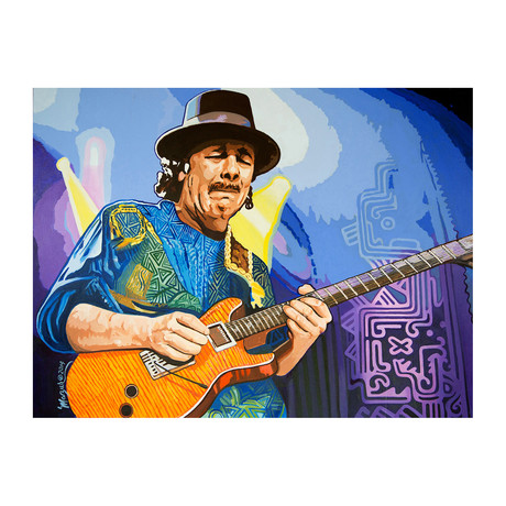The Carlos Santana // Exclusive Autographed Print