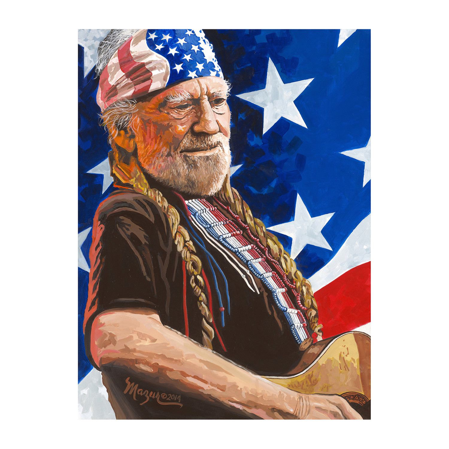 Willie Nelson Exclusive Autographed Print Ruby Mazur Touch Of Modern 