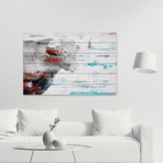 Hidden Beast Painting Print // White Wood (18"W x 12"H x 1.5"D)