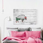 Lost in the White Painting Print // White Wood (18"W x 12"H x 1.5"D)