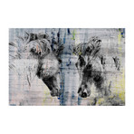 Picturesque Head Butt Painting Print // Wrapped Canvas (18"W x 12"H x 1.5"D)