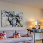 Picturesque Head Butt Painting Print // Wrapped Canvas (18"W x 12"H x 1.5"D)