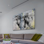 Picturesque Head Butt Painting Print // Wrapped Canvas (18"W x 12"H x 1.5"D)