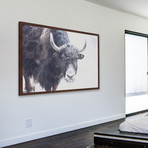 Scruffy Beast Framed Painting Print (18"W x 12"H x 1.5"D)