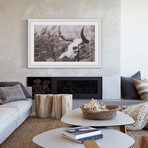 Past Skull Framed Painting Print (18"W x 12"H x 1.5"D)