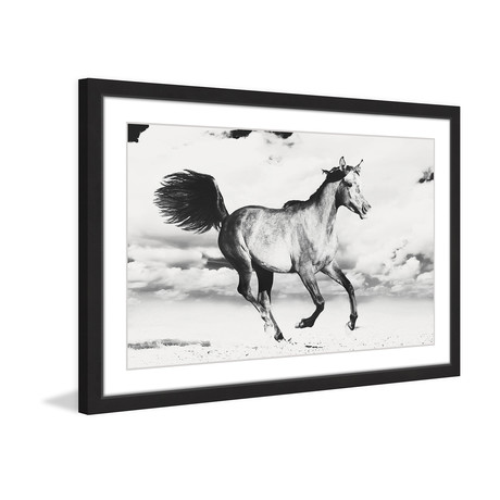 Race Against Time Framed Painting Print (18"W x 12"H x 1.5"D)