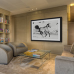 Race Against Time Framed Painting Print (18"W x 12"H x 1.5"D)