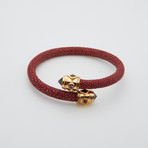 Eternity Garnet // Yellow Gold + Wine