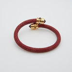 Eternity Garnet // Yellow Gold + Wine