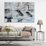 Bucks Together Painting Print // White Wood (18"W x 12"H x 1.5"D)