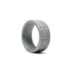 Knurl Cross Hatch // Gunmetal Grey (Size 5)
