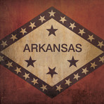 Arkansas Flag (23"W x 23"H Wooden Print)