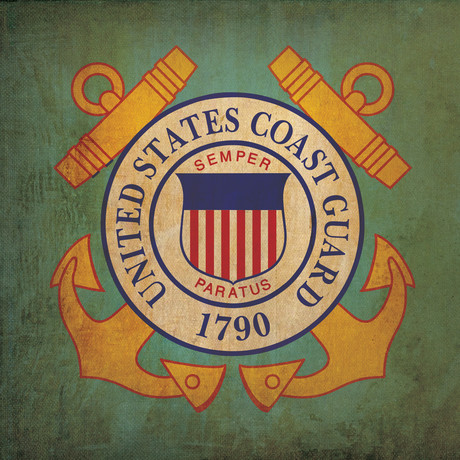 Coast Guard Seal (23"W x 23"H Wooden Print)