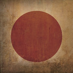 Japan Flag (23"W x 23"H Wooden Print)