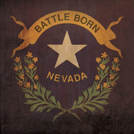 Nevada Flag (23"W x 23"H Wooden Print)