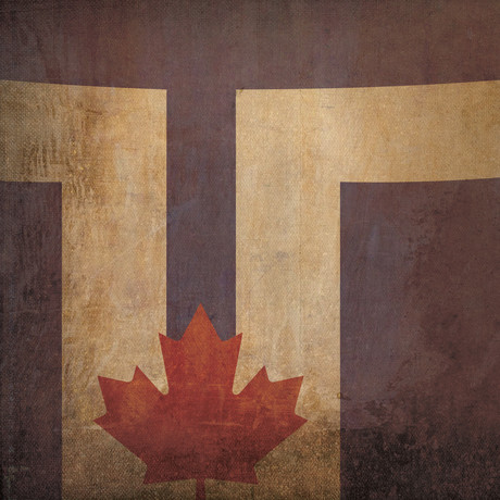 Toronto Flag (23"W x 23"H Wooden Print)