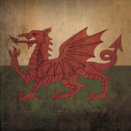 Wales Flag (12"W x 12"H Paper Print)