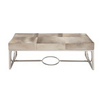 Western Traditional Cowhide Bench (Natural Blanced)