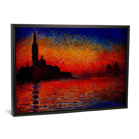 Sunset in Venice // Claude Monet (18"W x 26"H x 0.75"D)