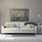 Sunday Afternoon on the Island of La Grande Jatte // Georges Seurat // 1884 // Framed (26"W x 18"H x 0.75"D)