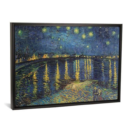 Starry Night over the Rhone // Vincent van Gogh // 1888 (26"W x 18"H x 0.75"D)