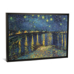 Starry Night over the Rhone // Vincent van Gogh // 1888 (26"W x 18"H x 0.75"D)