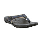 Harrison Sandal // Medium // Denim Blue + Gold (US: 7)