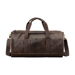 Tuckerman Leather Duffel Bag // Dark Brown