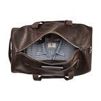 Tuckerman Leather Duffel Bag // Dark Brown