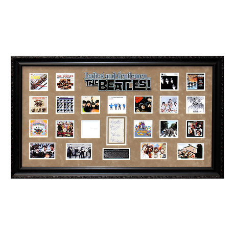 Signed Beatles Career Collage