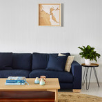 3D Wooden Contour Map // San Francisco