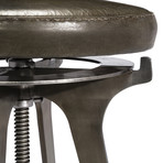 Colton Adjustable Stool (Silver)