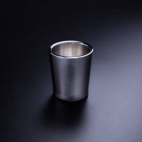 Hand Crafted Shot Glass // Titanium (Titanium)