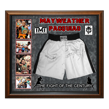 Signed Shorts // Floyd Mayweather + Manny Pacquiao